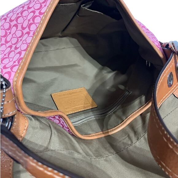 Y2k COACH Pink Signature Canvas Soho Hamilton Shoulder Bag - Picture 13 of 13